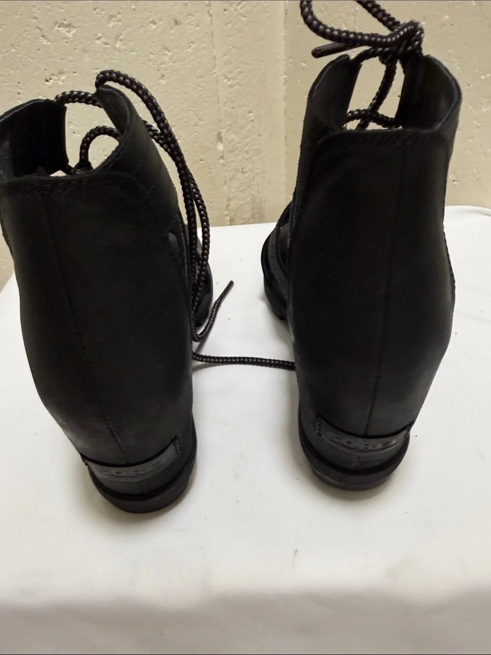 Sorel Black Lace-Up Gladiator Sandals